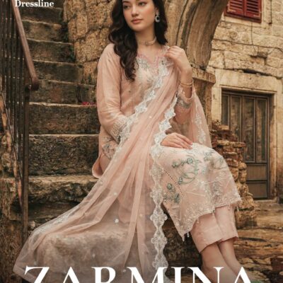 ZARMINA 3 Piece Luxury Embroidered Organza Suit – Ready to Wear