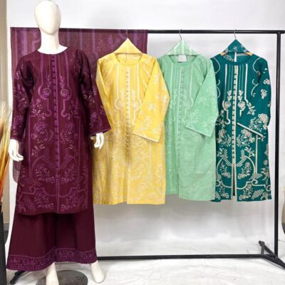 Premium Lawn 3-Piece Suit – Elegant Swiss Lawn Dupatta