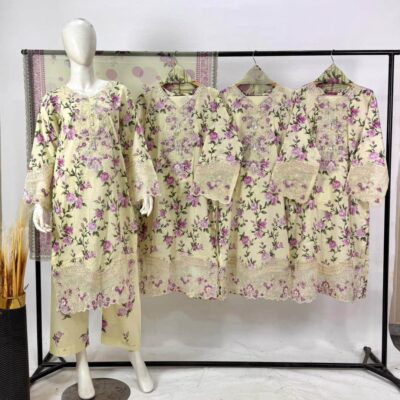 Premium Lawn 3-Piece Suit – Elegant Swiss Lawn Dupatta
