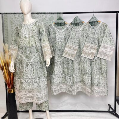 Premium Lawn 3-Piece Suit – Elegant Swiss Lawn Dupatta