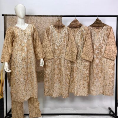 Premium Lawn 3-Piece Suit – Elegant Swiss Lawn Dupatta