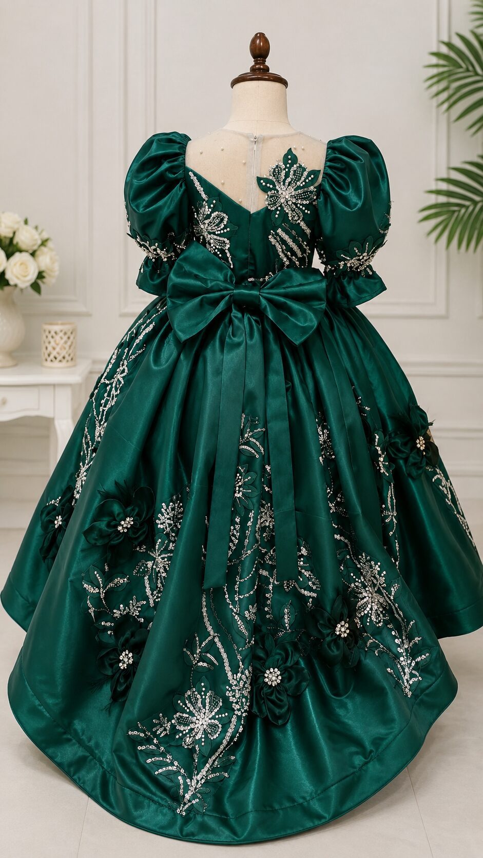 Fancy Green Frock - Image 2