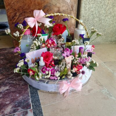 Elegant decorative basket arrangement