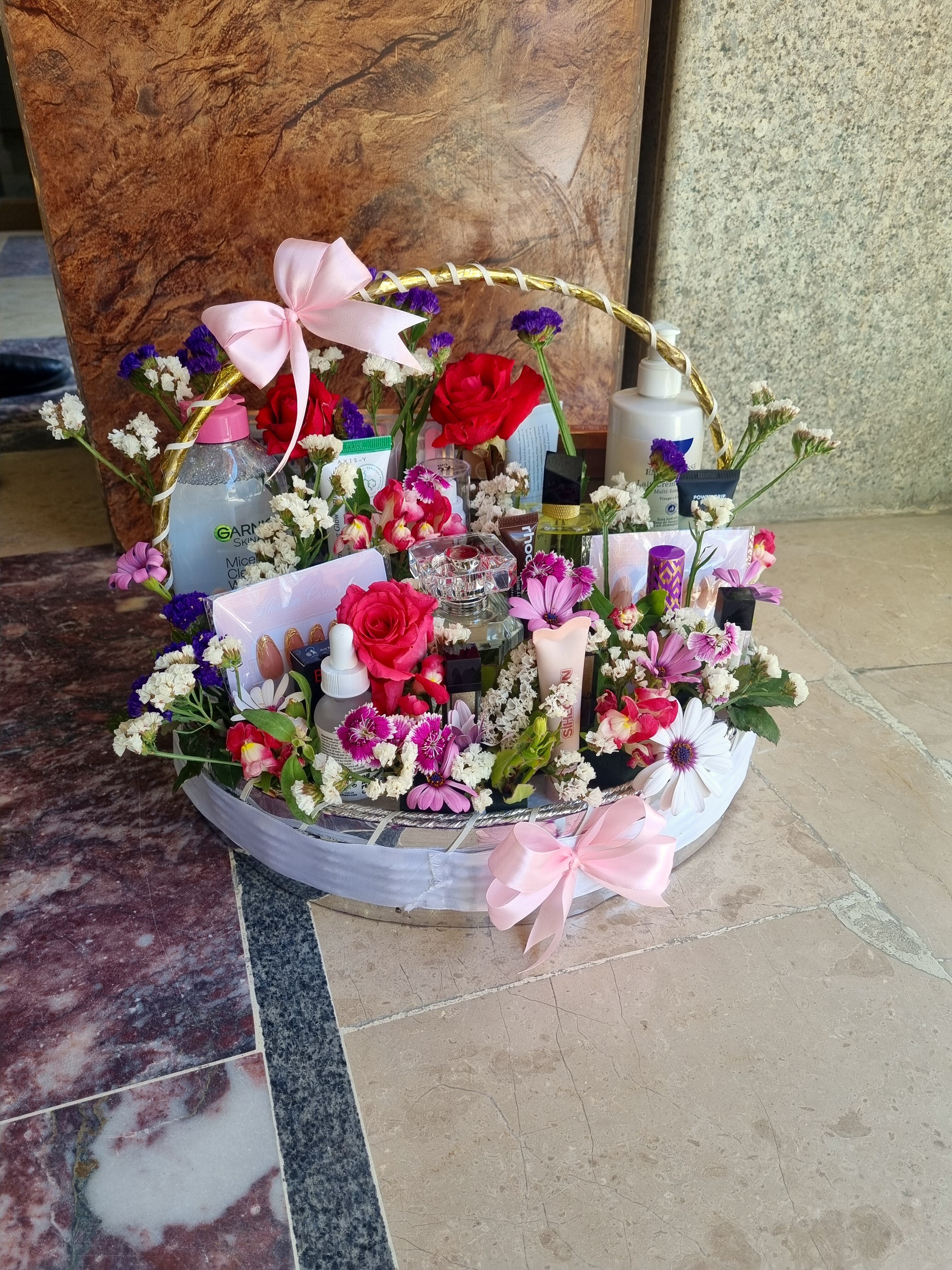 Elegant decorative basket arrangement