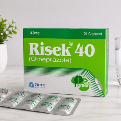 Risek 40mg (Omeprazole) – 21 Capsules