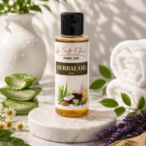 Soft & Glow Herbal Hair Oil – Nourishing Hair & Scalp Oil (150ml)