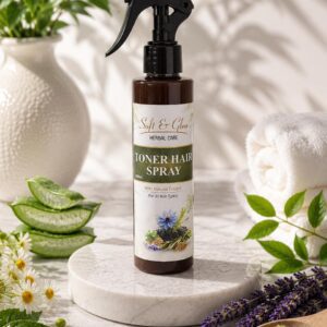 Soft & Glow Herbal Hair Toner Spray – Natural Hair & Scalp Refreshing Spray (100ml)