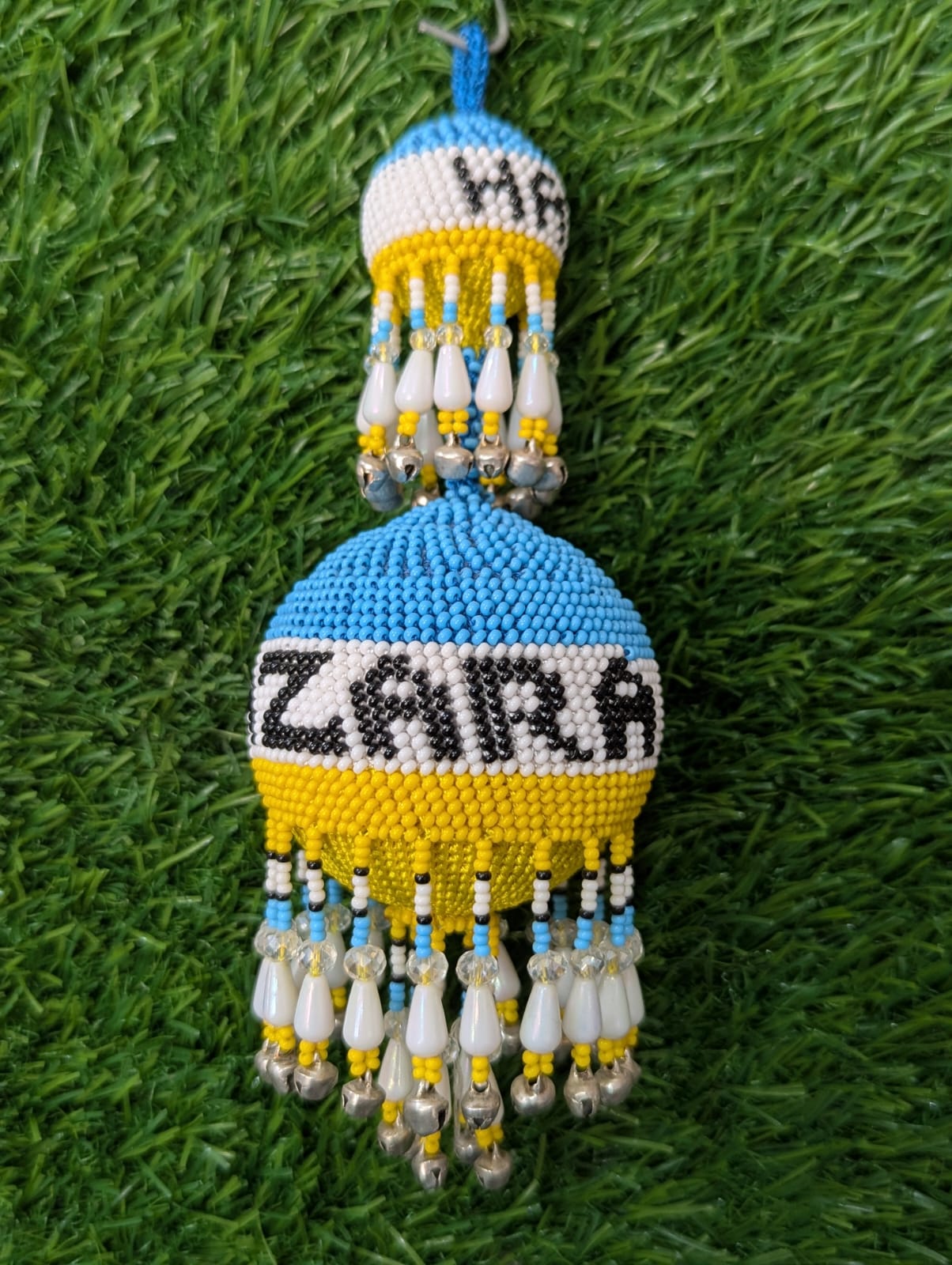Handmade Beaded Hanging Ornament - Image 3