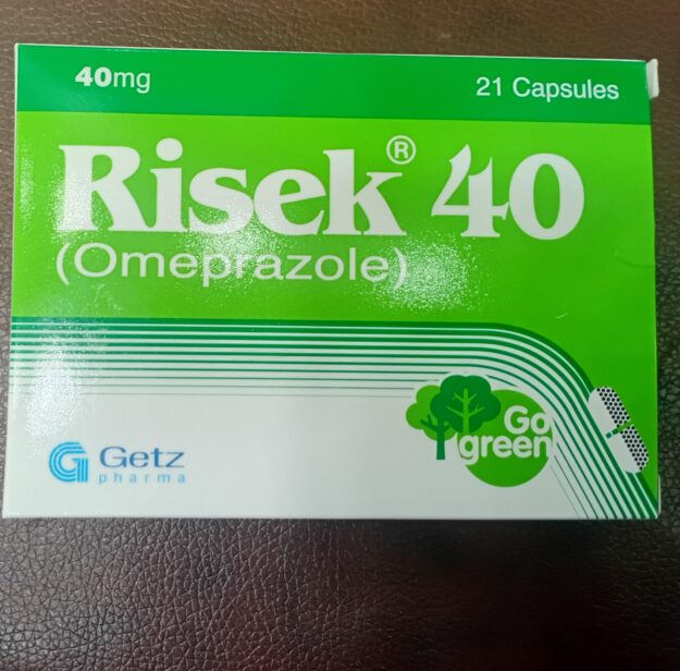 Risek 40mg (Omeprazole) – 21 Capsules - Image 2