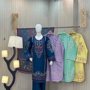 Masoori Pret Premium Cotton 3PC Suit – Ready-to-Wear Elegant Cotton Collection