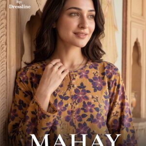 Mahay Embroidered Lawn Collection – Festive 3 Piece Suit (Shirt, Dupatta, Trouser)
