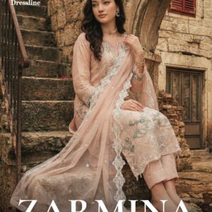 ZARMINA 3 Piece Luxury Embroidered Organza Suit – Ready to Wear