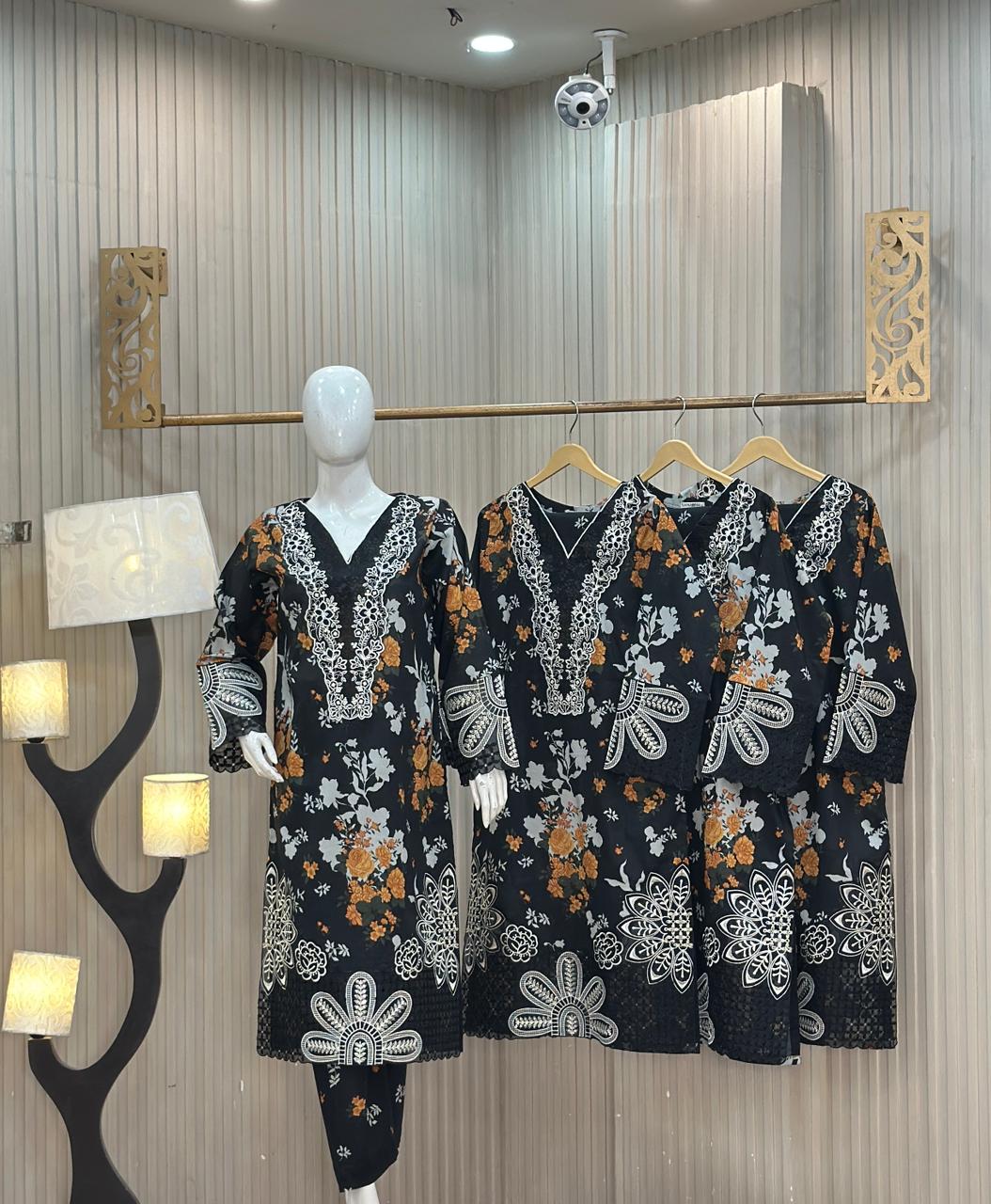 Rangqari Premium Prints VL-09 Lawn Collection | 3pc Eid Dresses for Women - Image 3