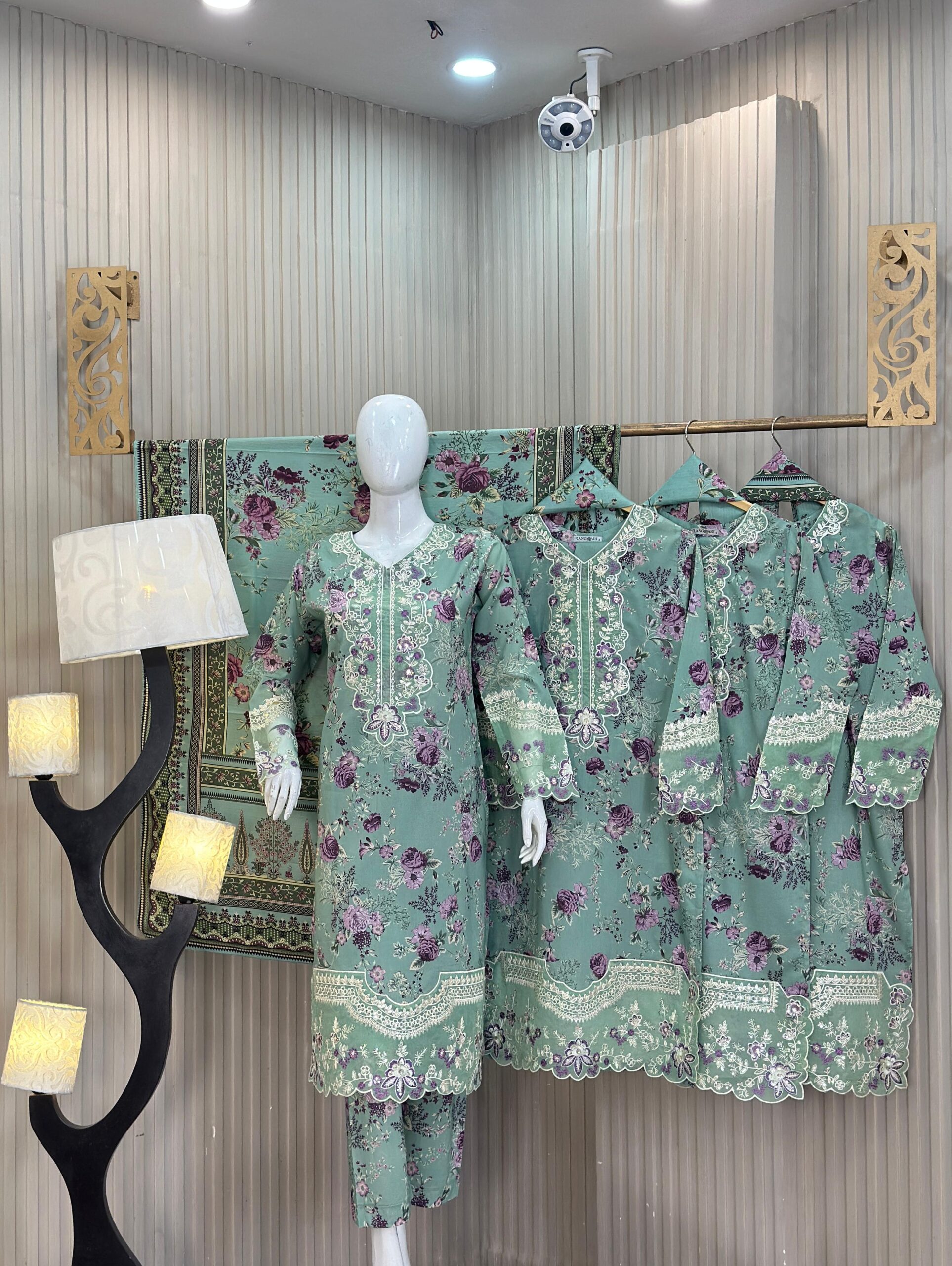 Rangqari Premium Prints VL-09 Lawn Collection | 3pc Eid Dresses for Women - Image 4