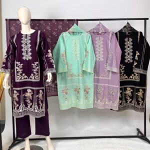 Premium Lawn 3-Piece Suit – Elegant Swiss Lawn Dupatta