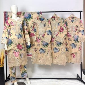 Premium Lawn 3-Piece Suit – Elegant Swiss Lawn Dupatta