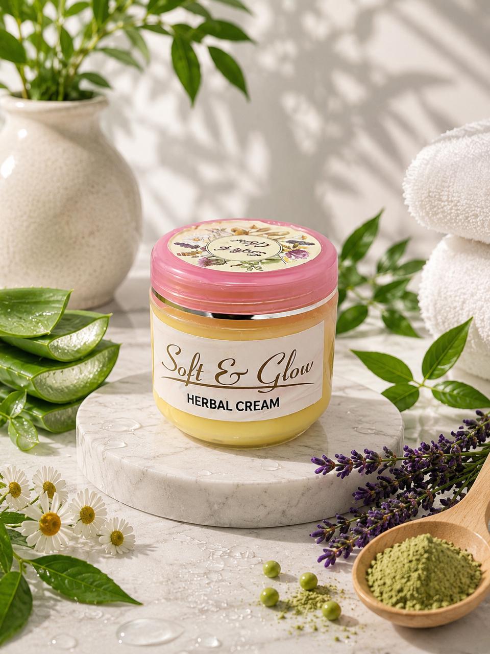 Soft & Glow Herbal Cream – Deep Nourishing & Moisturizing Skin Cream